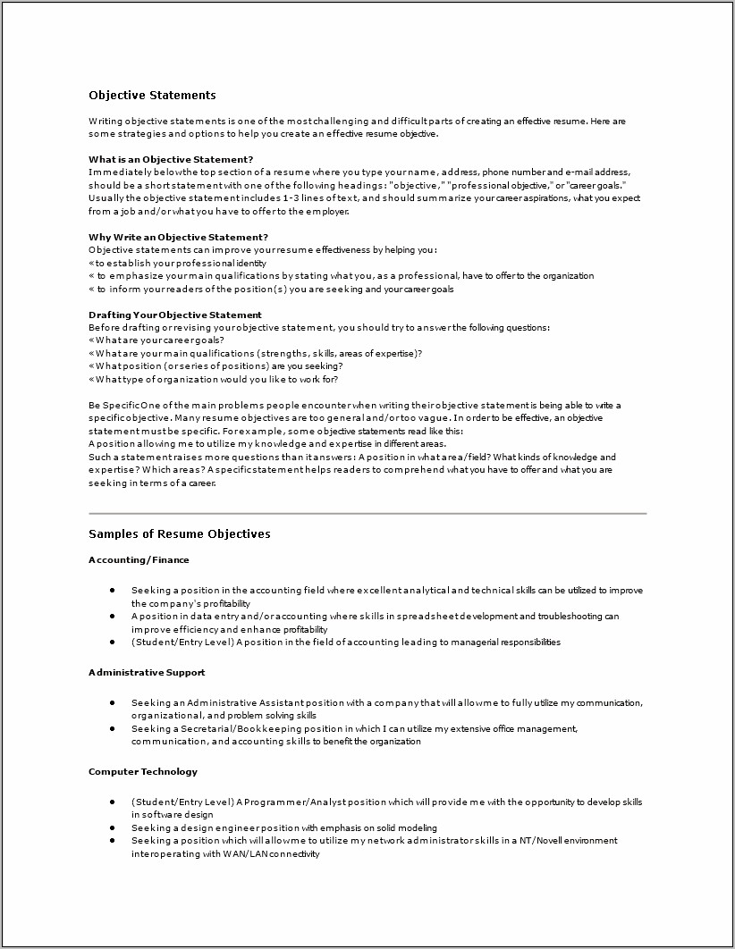 objective-ideas-for-drafting-in-a-resume-resume-example-gallery