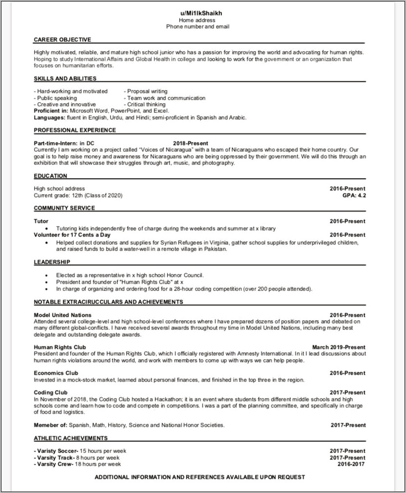 Objective On Resume Doesnt Mathc Job