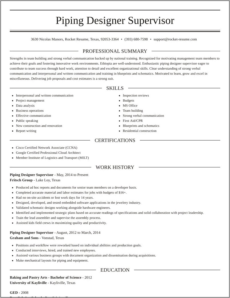 piping-supervisor-resume-in-word-format-resume-example-gallery