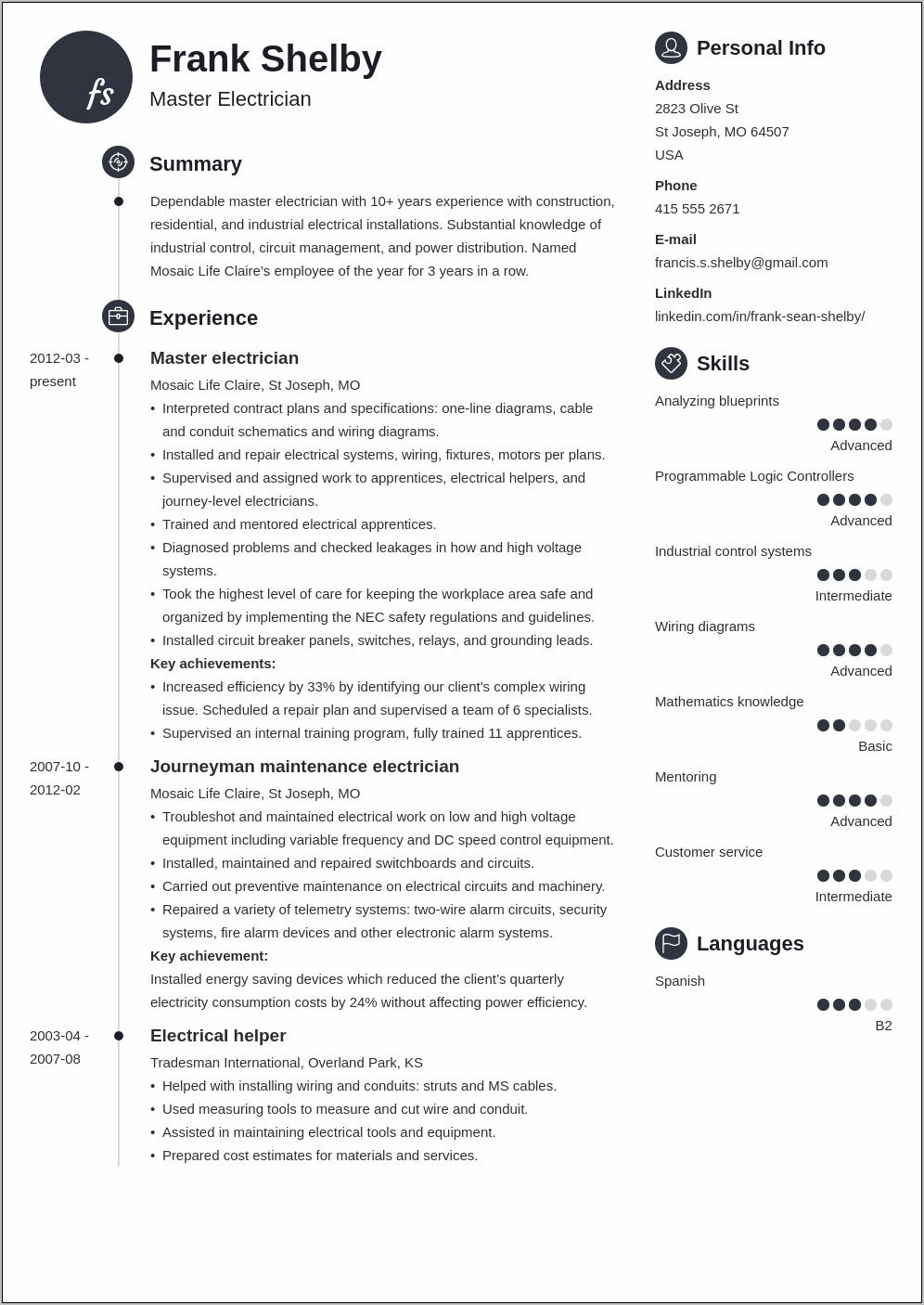 Power Words To Describe Self In Resume