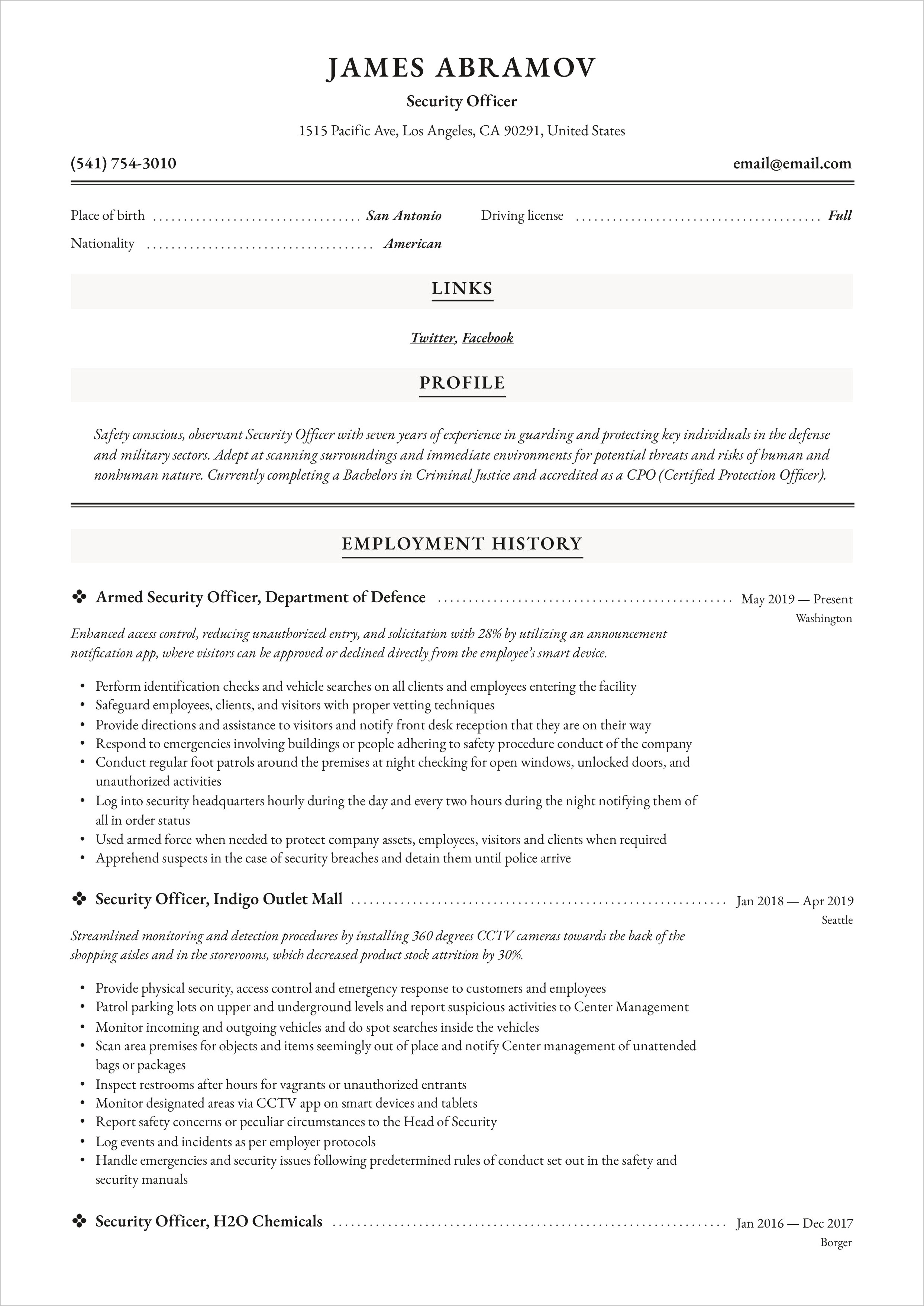 professional-summary-examples-for-resume-of-security-guard-resume