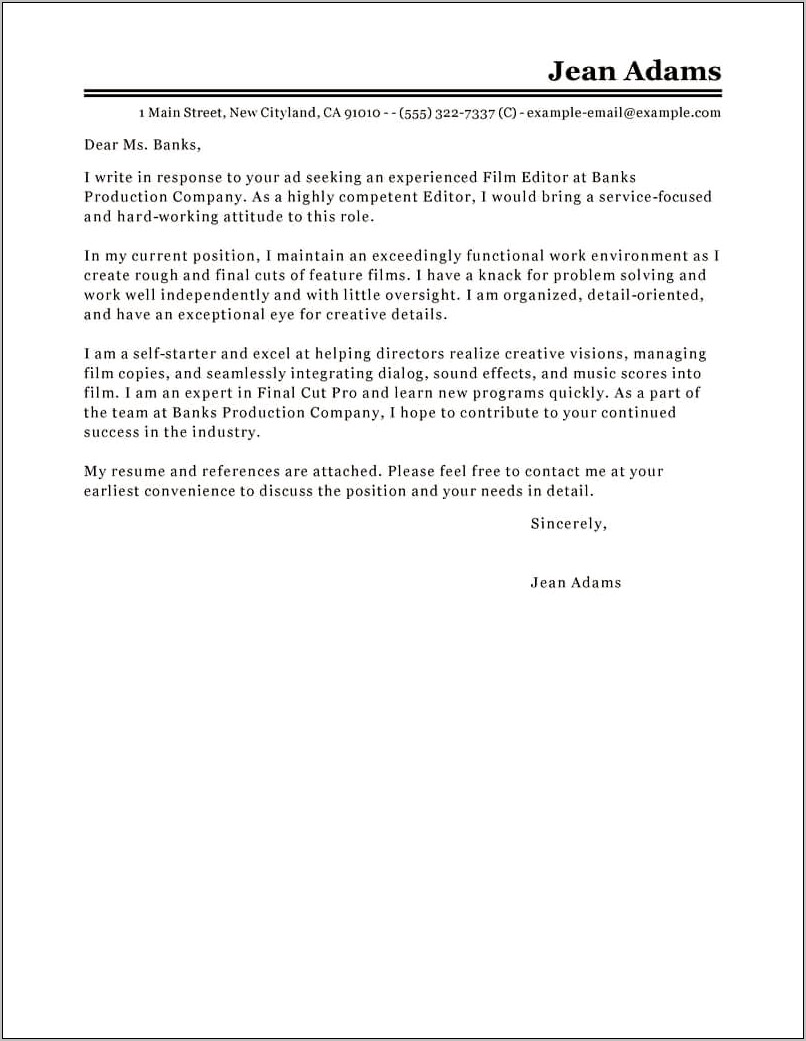 Quality Assurance Cover Letter For Resume