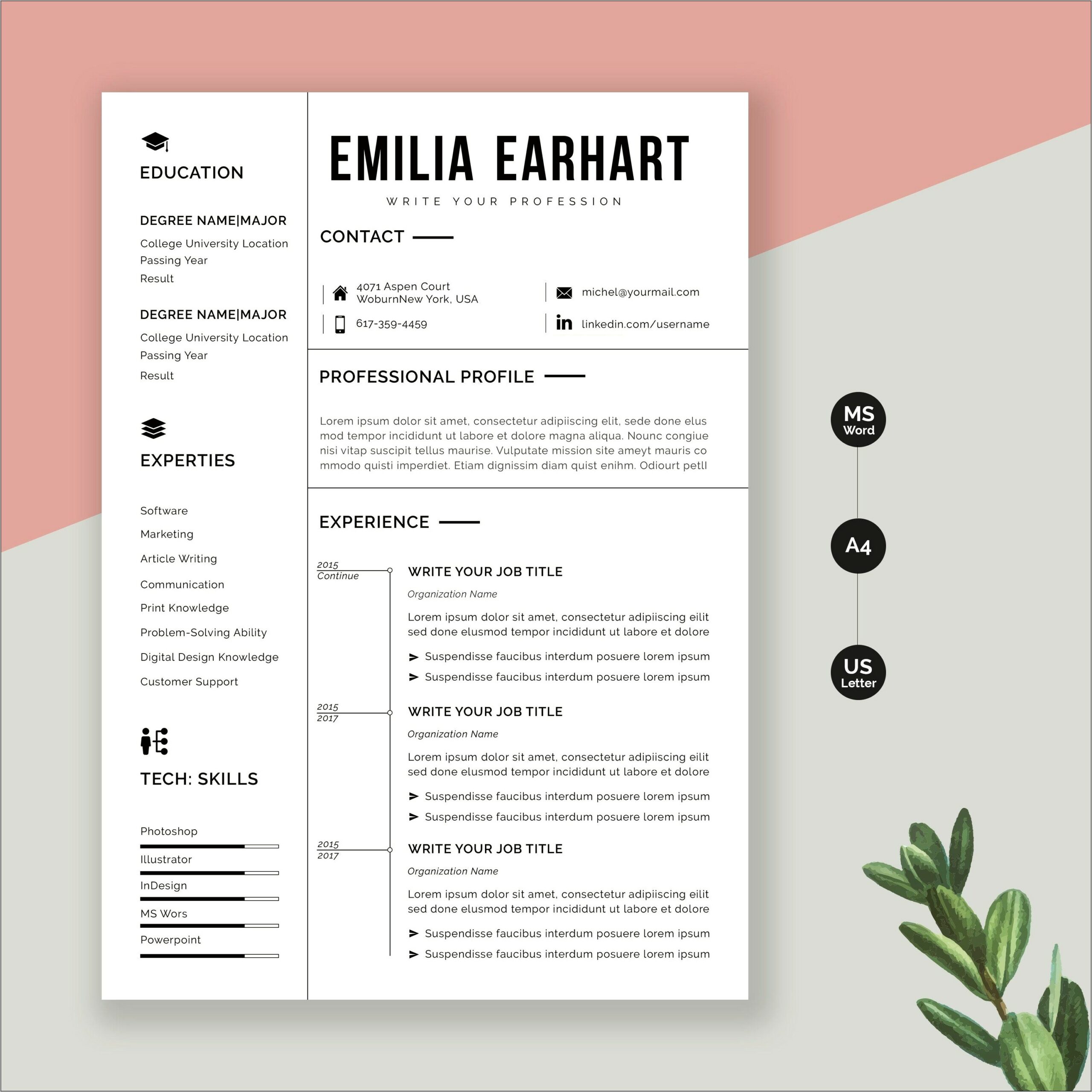remove-line-in-modern-chronological-resume-word-resume-example-gallery