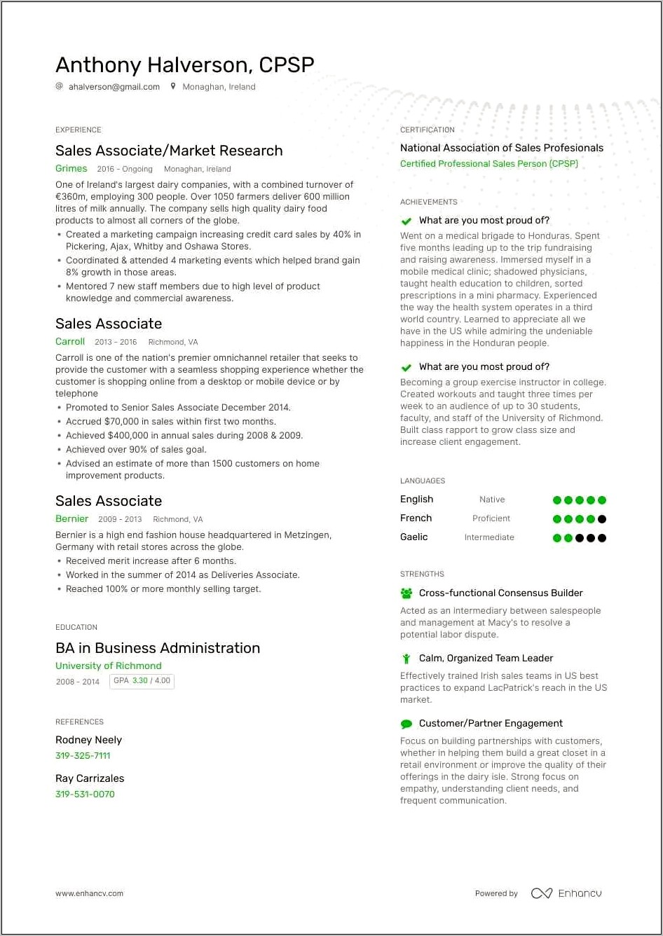 Resume Example With Education And Certification For It