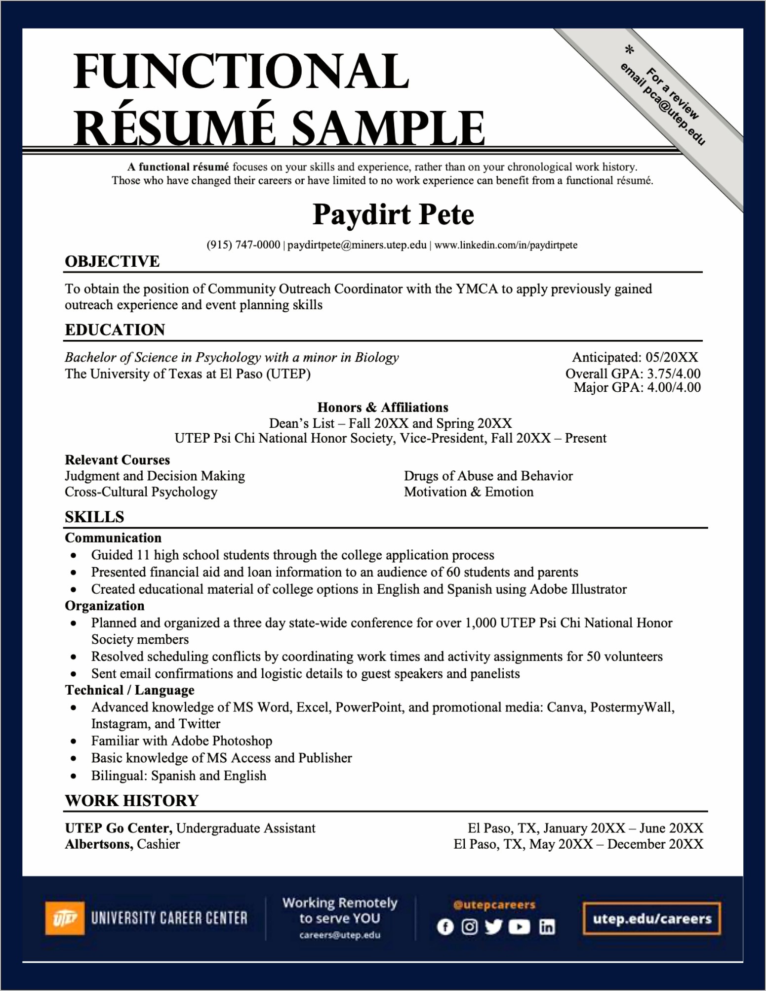 Resume For Employement With Mta Examples