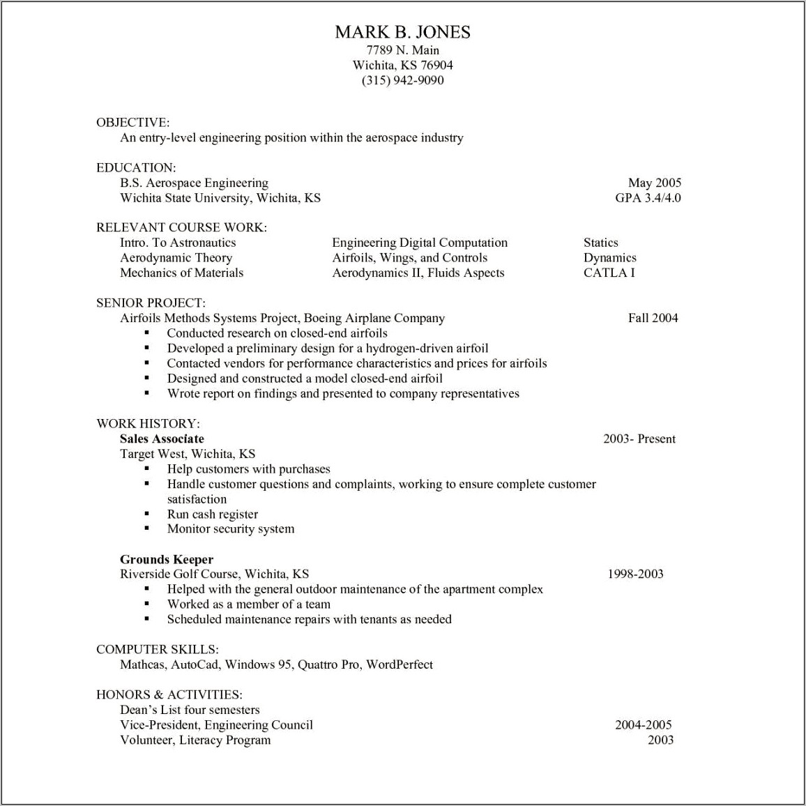 Resume For Little Or No Experience