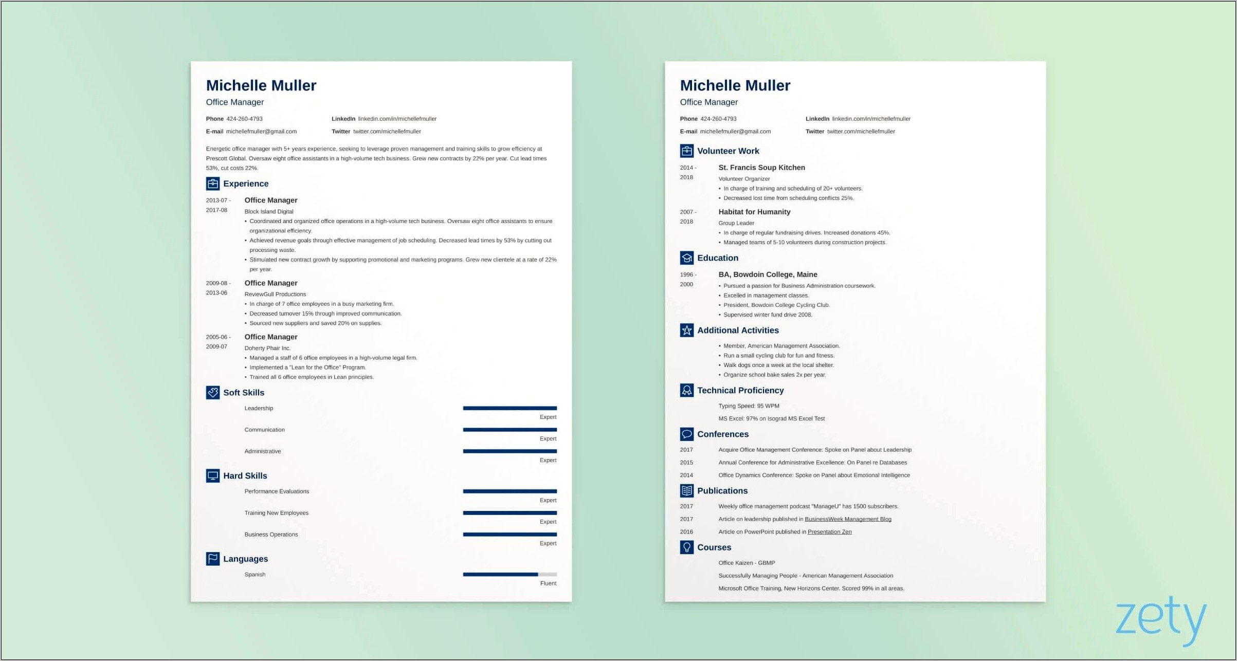 Resume Job Description Goes To Second Page