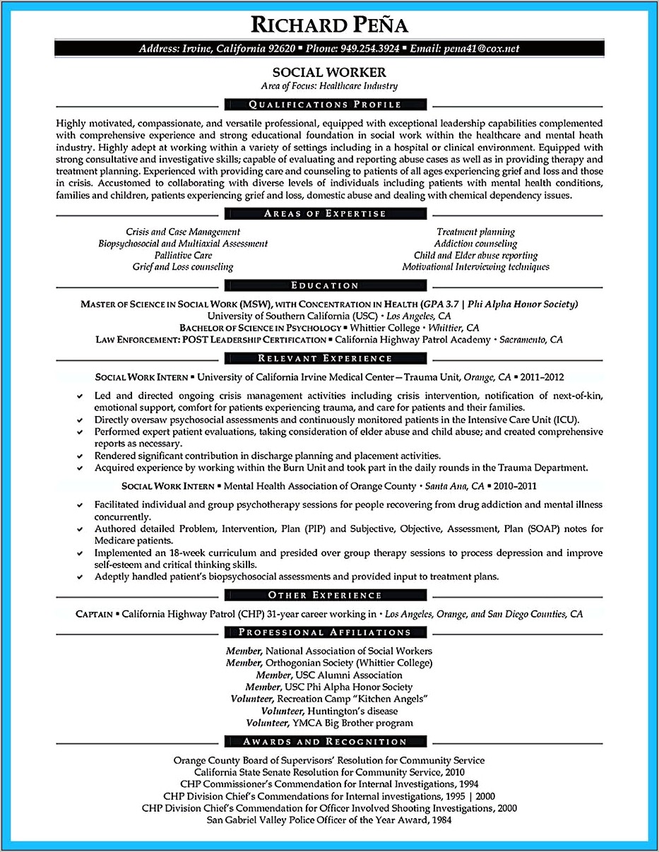 Resume Objective For Criminal Justice Job