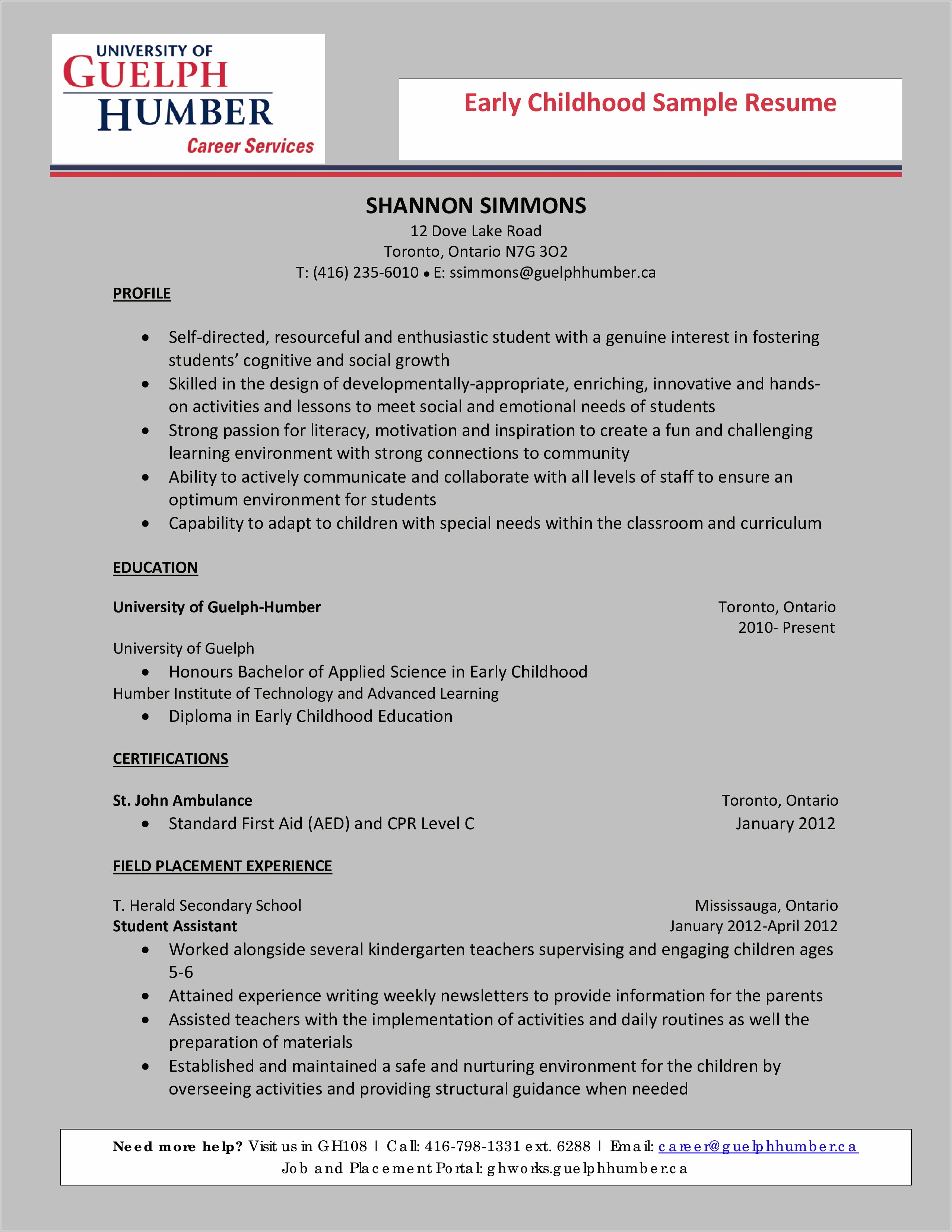 Resume Outlines For Teacher Assistant Parkway School District