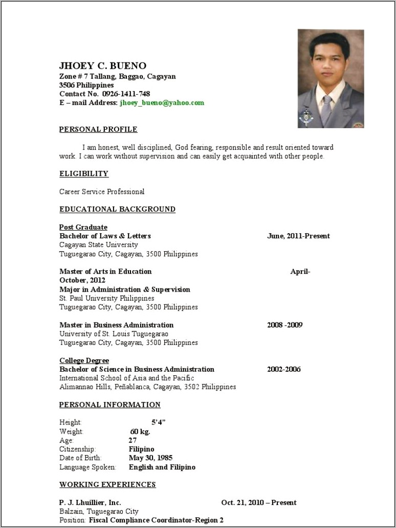 resume-sample-for-job-application-filipino-resume-example-gallery