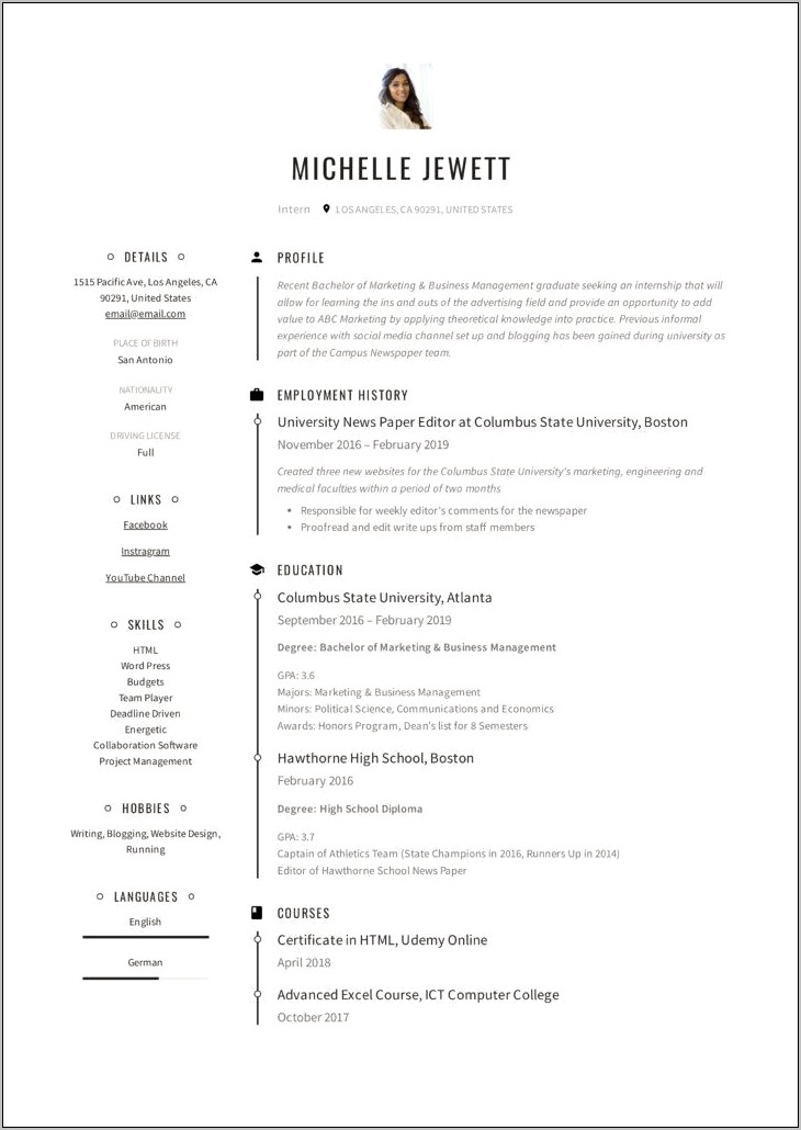 Resume Sample Law Internship Certificate Format