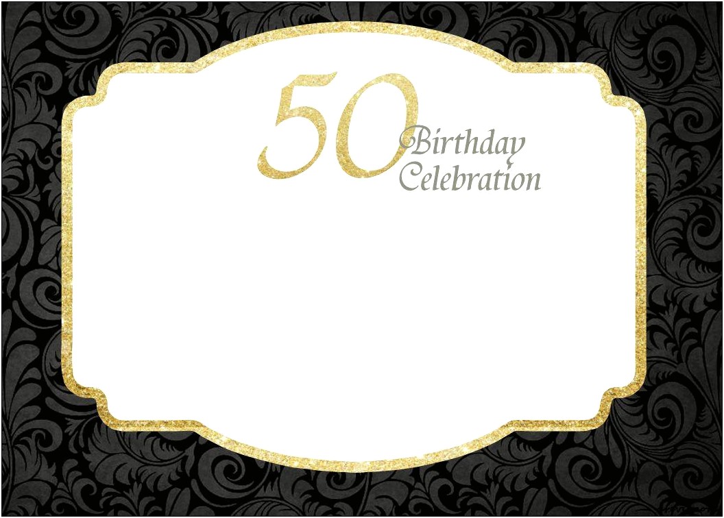 50th Birthday Templates Free Download Psd