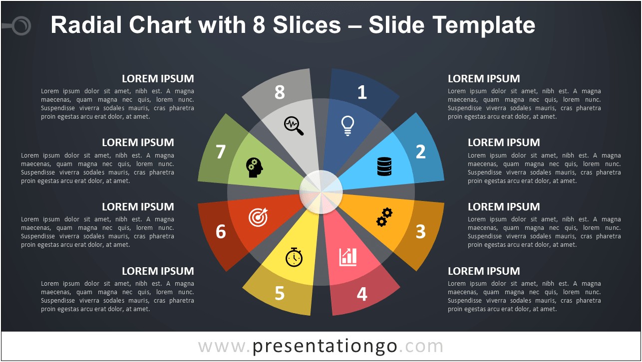 8 Piece Pie Chart Free Templates