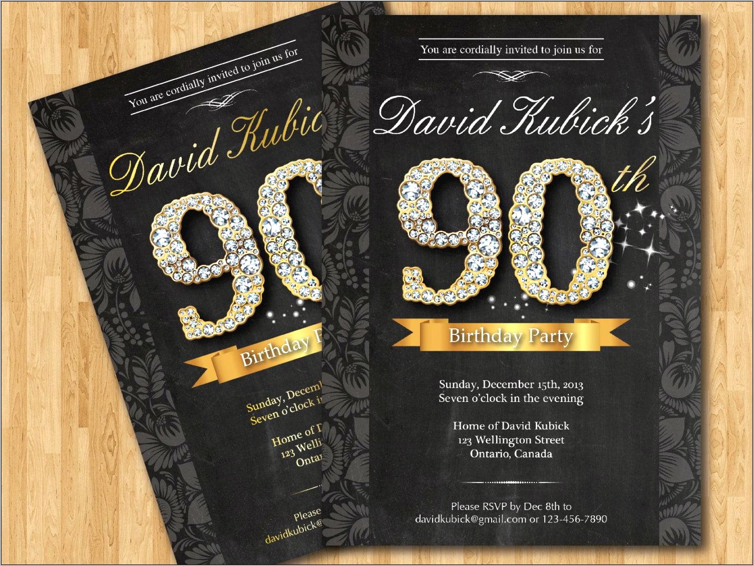 90th Birthday Party Invitations Templates Free Resume Example Gallery