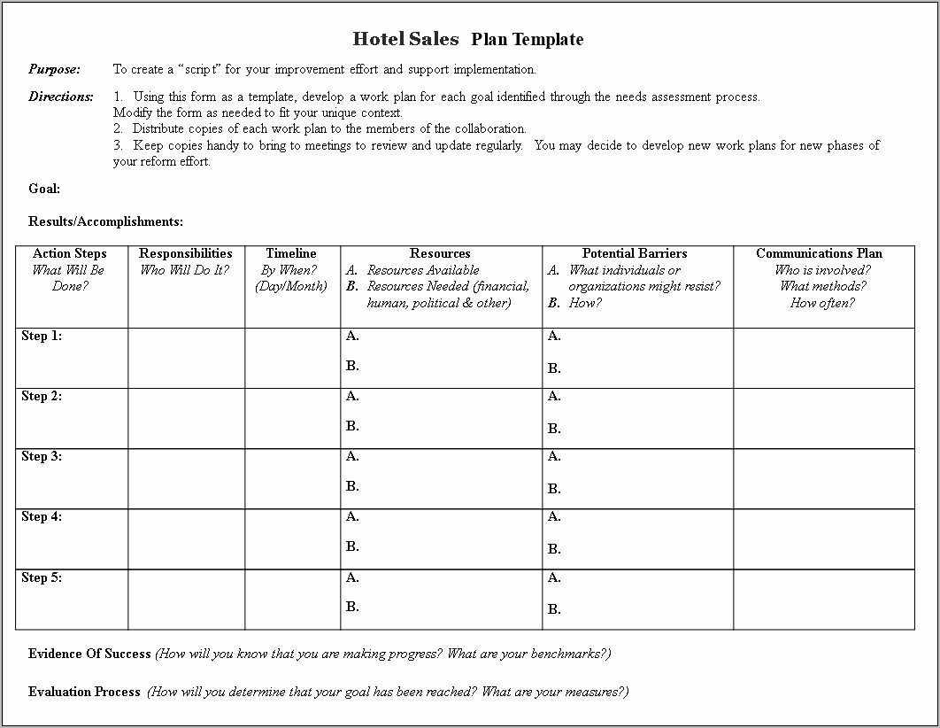 Action Plan Template Excel Free Download Resume Example Gallery