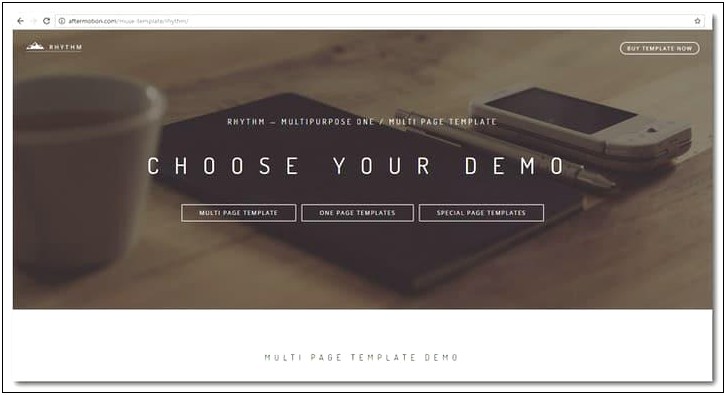 Adobe Muse Templates Parallax Free Download