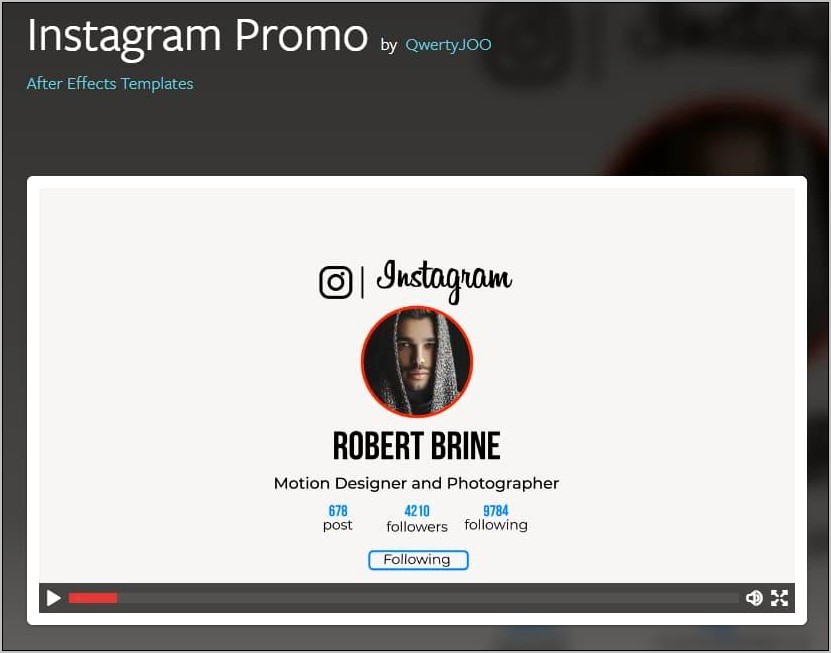 Free After Effects Instagram Story Templates Resume Example Gallery