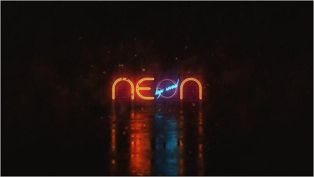 After Effects Neon Sign Template Free