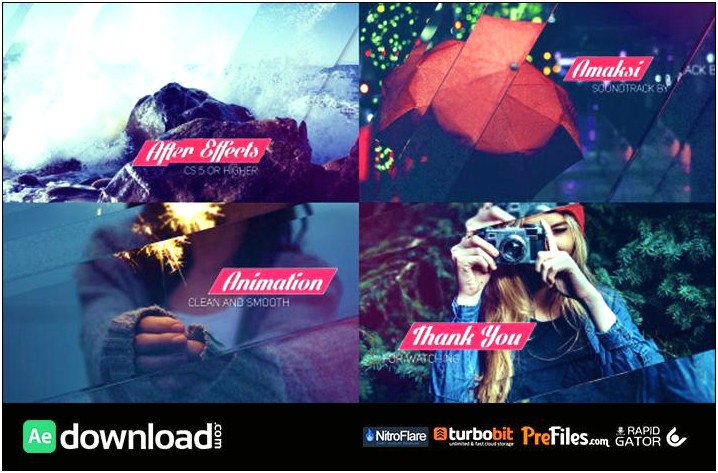 After Effects Showreel Templates Free Download