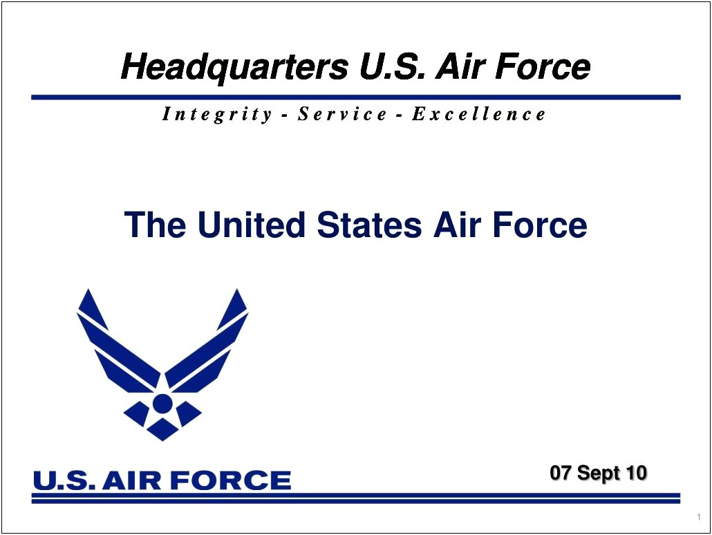 Air Force Ppt Templates Free Download