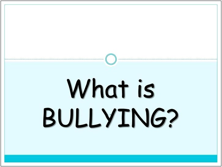 Anti Bullying Powerpoint Template Free Download