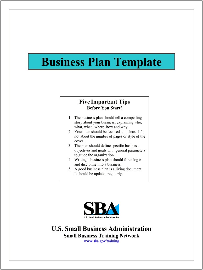 Arizona Business Plan Template Free Printable