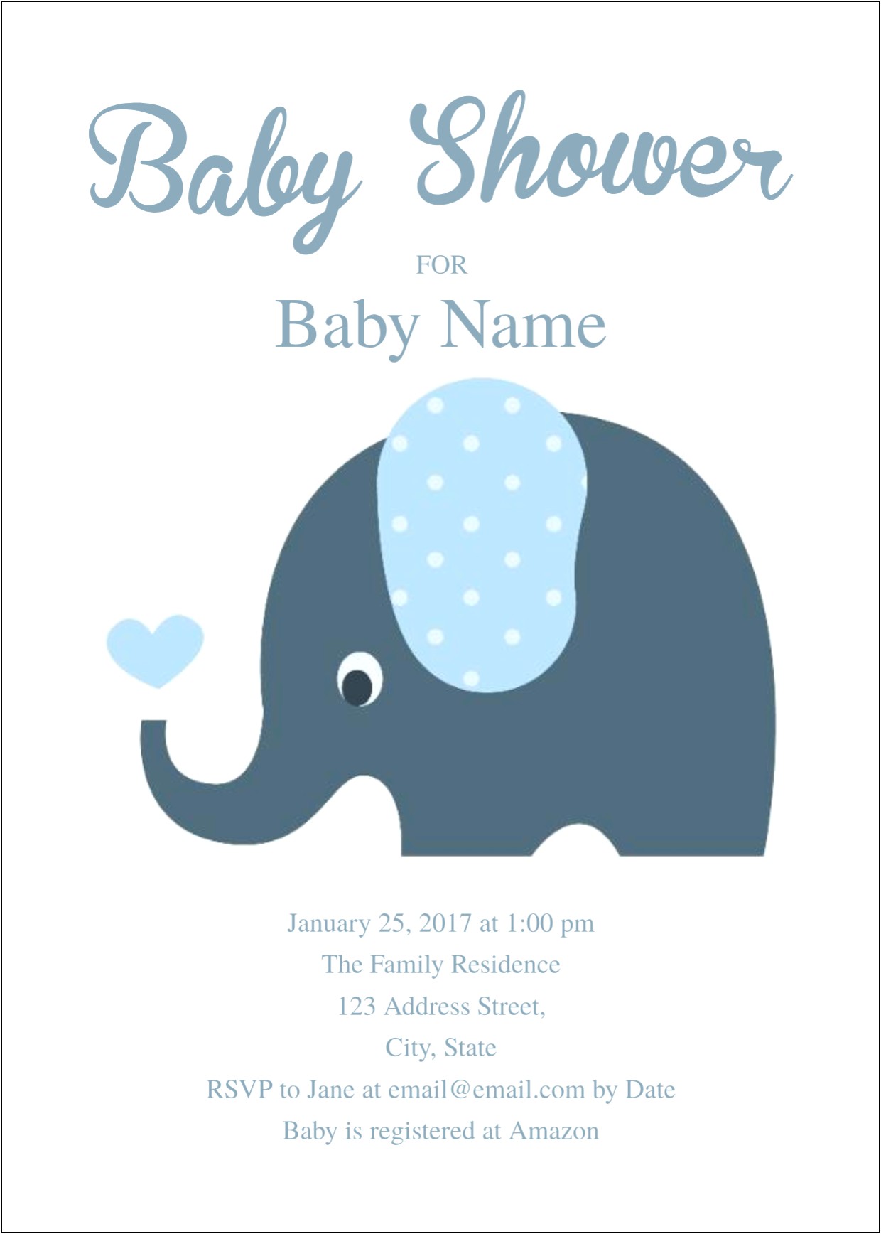 Baby Shower Free Email Invitation Templates