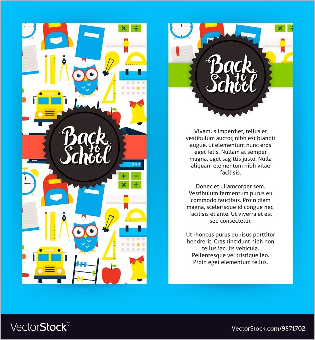 Back To School Flyer Template Free Resume Example Gallery