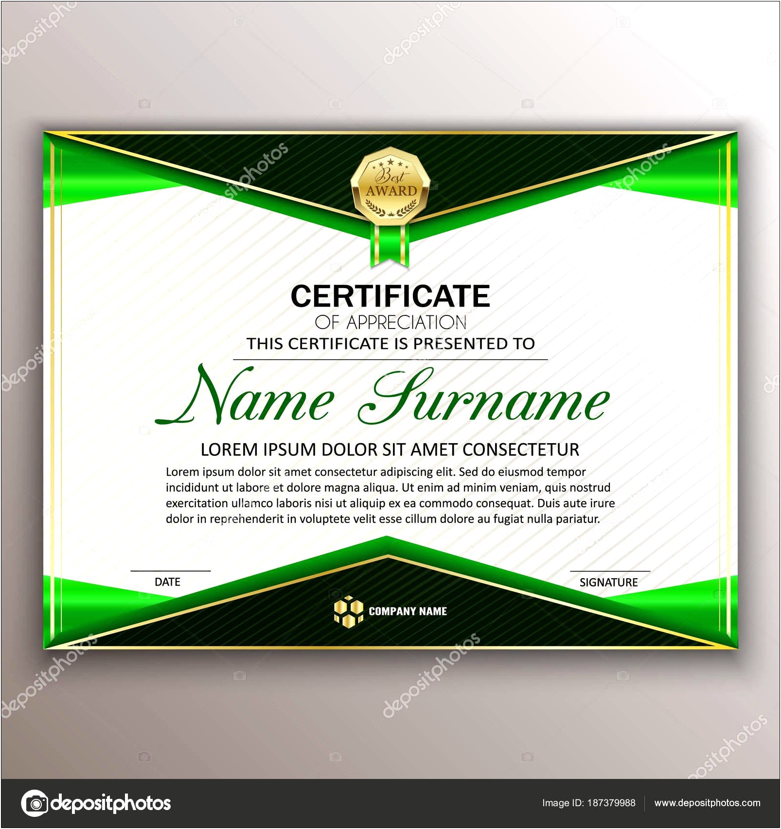 Beautiful Certificate Of Appreciation Template Free