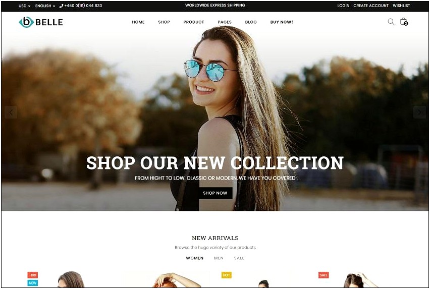 Bella Shop Html Template Free Download