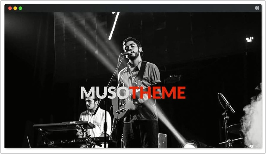 Best Free Music Artist WordPress Template