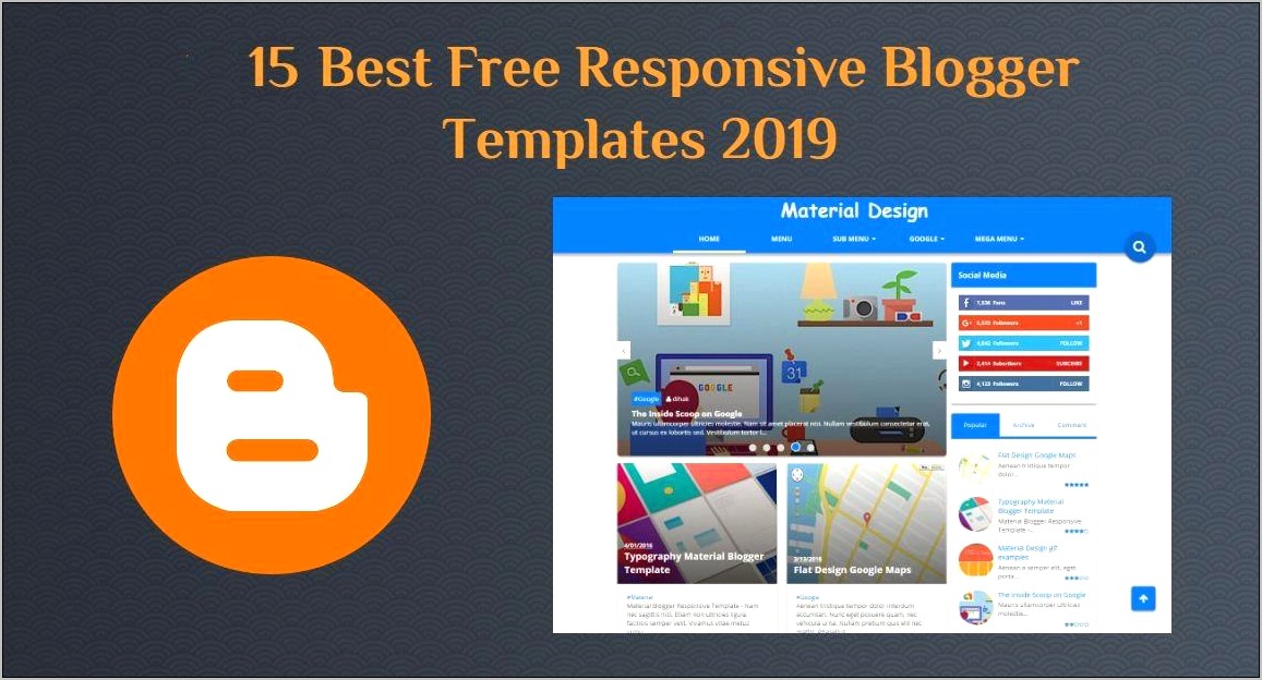 Best Free Responsive Blogger Template 2019