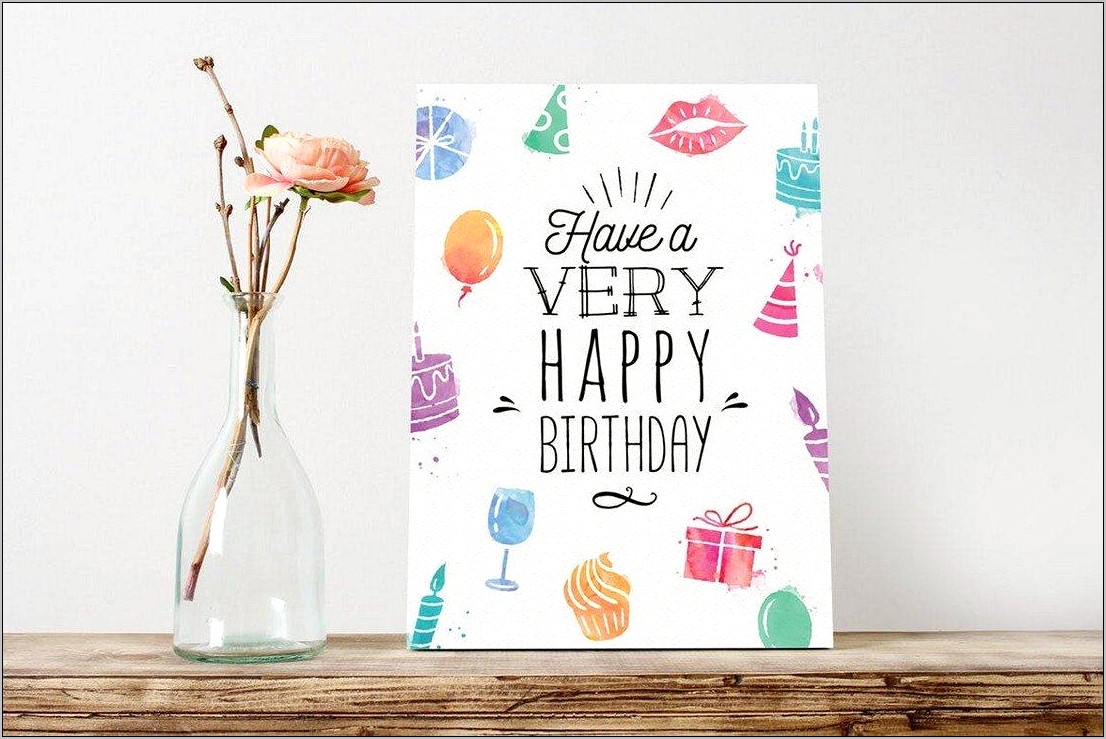 Photoshop Birthday Card Template Free Download Resume Example Gallery