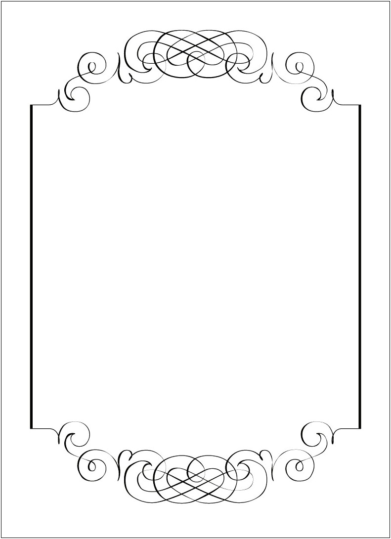 Black And White Border Templates Free