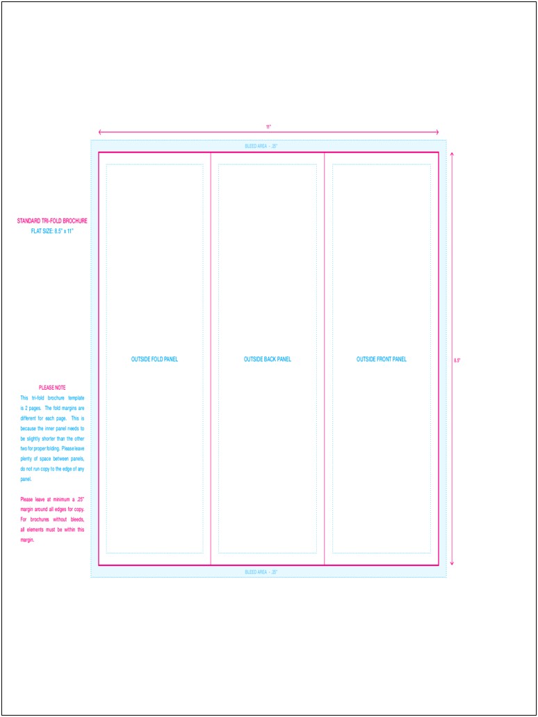 Blank Leaflet Templates Free Download Word