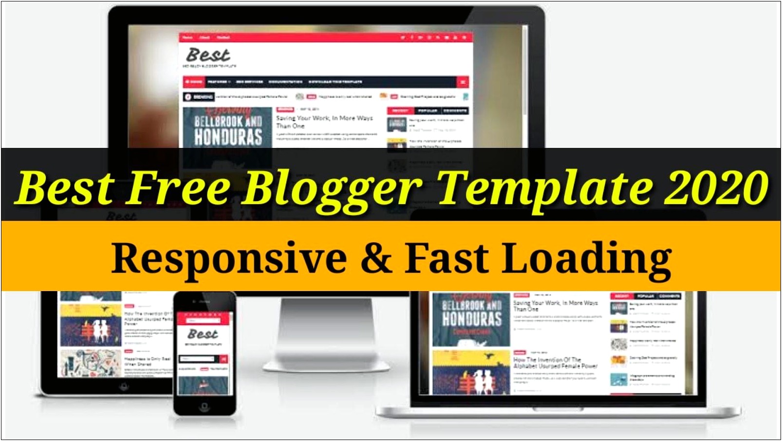 Blogger Best Responsive Template 2020 Free