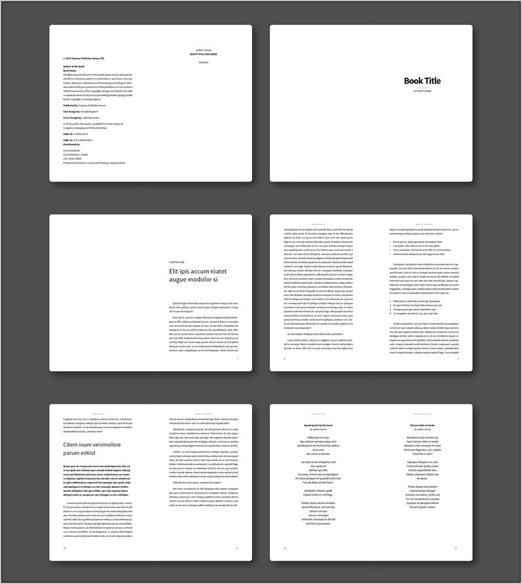 Book Layout Design Template Free Download Resume Example Gallery