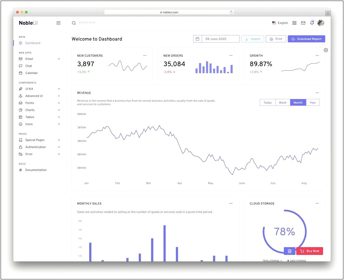 Bootstrap 4 Admin Template Free Laravel