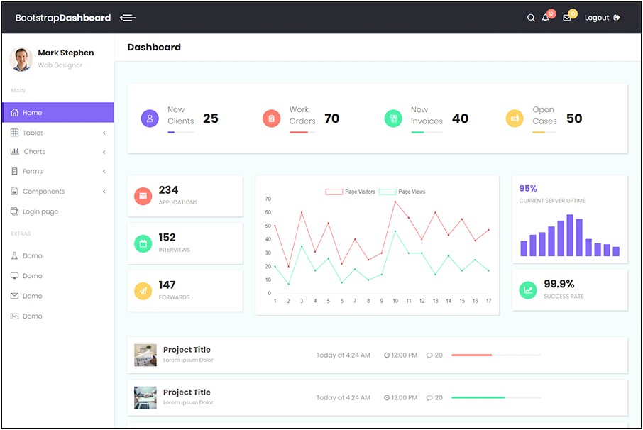 Bootstrap Admin Templates Free Download 2015