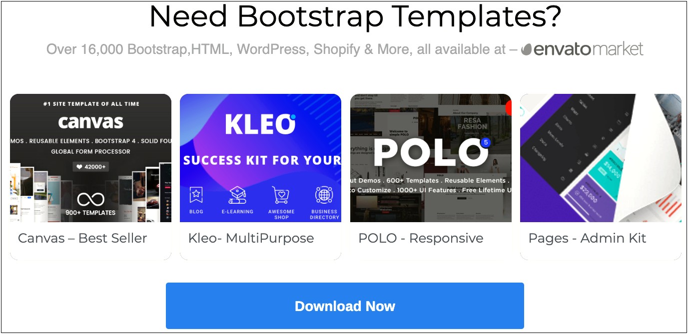 Bootstrap Image Slider Template Free Download
