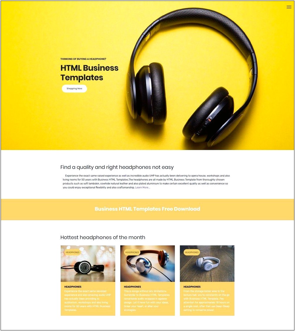 Bootstrap Responsive Templates Free Download 2018