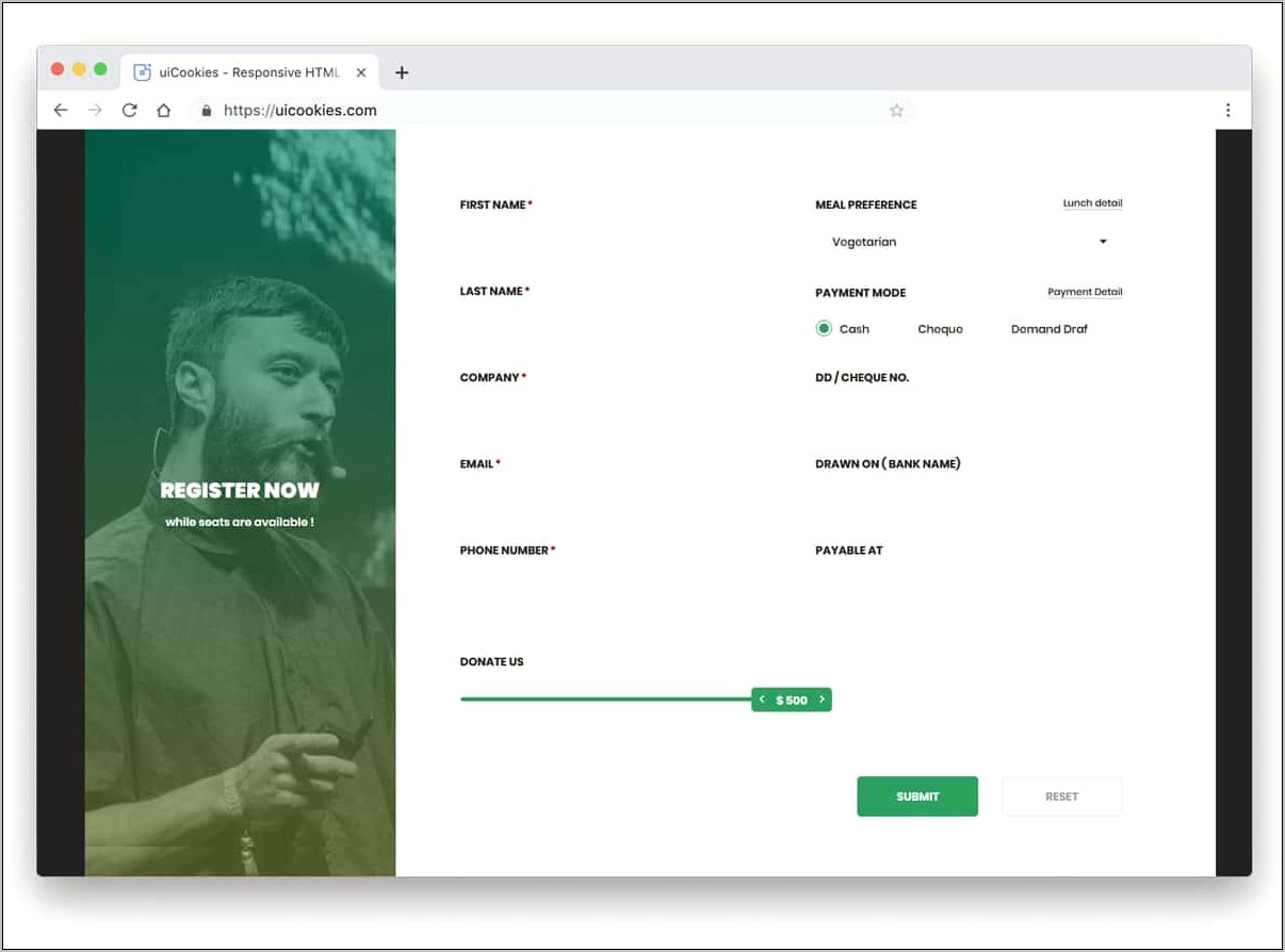 Bootstrap Signup Page Template Free Download