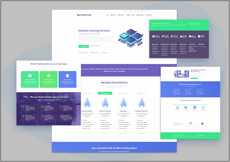 Bootstrap Web Hosting Template Free Download