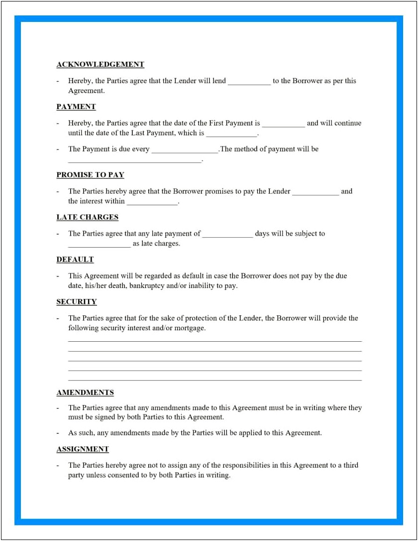 Business Ownership Contract Template Word Free