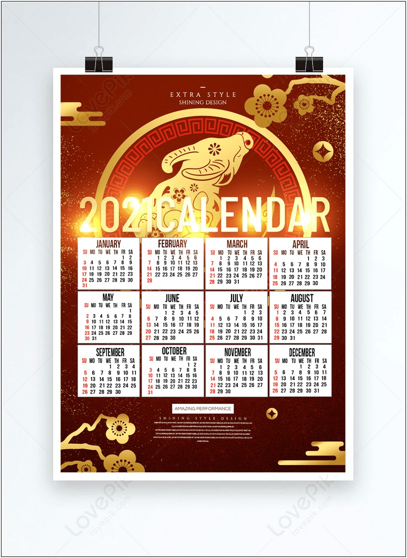 Calendar Design Template Psd Free Download