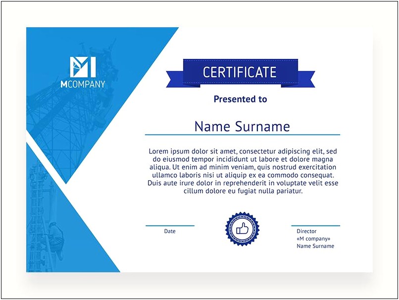 Certificate Template Psd Photoshop Free Download