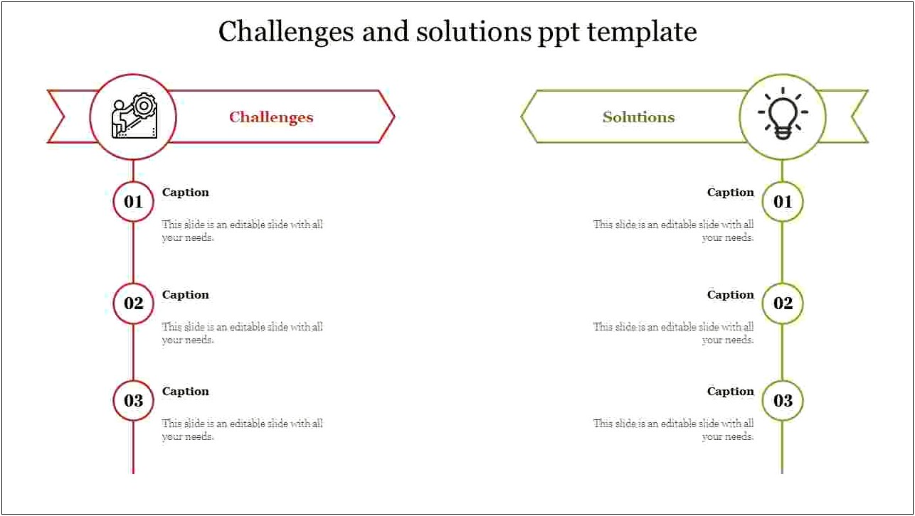 Challenges And Solutions Free Ppt Template