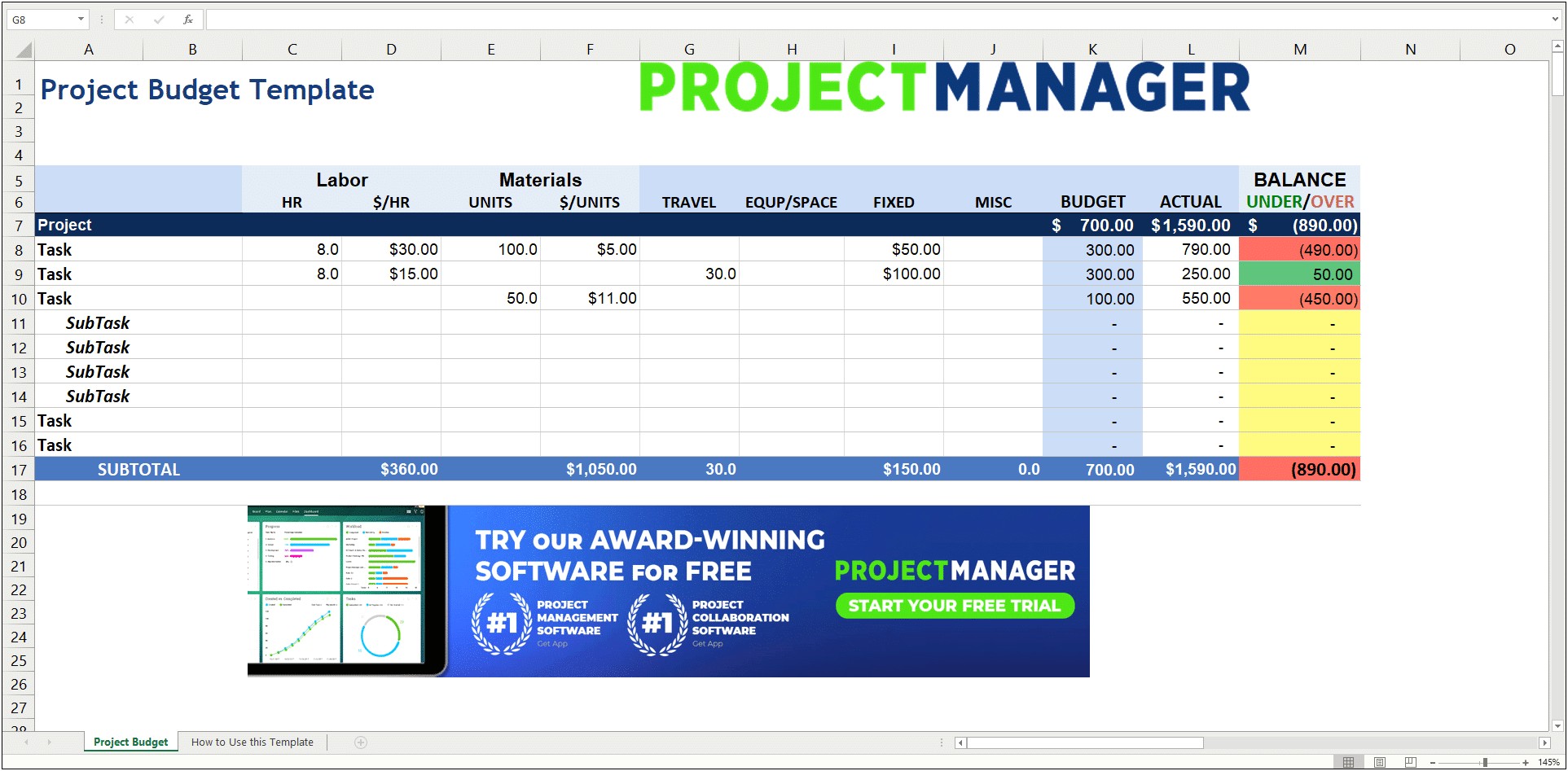 Daily Task Management Template Excel Free