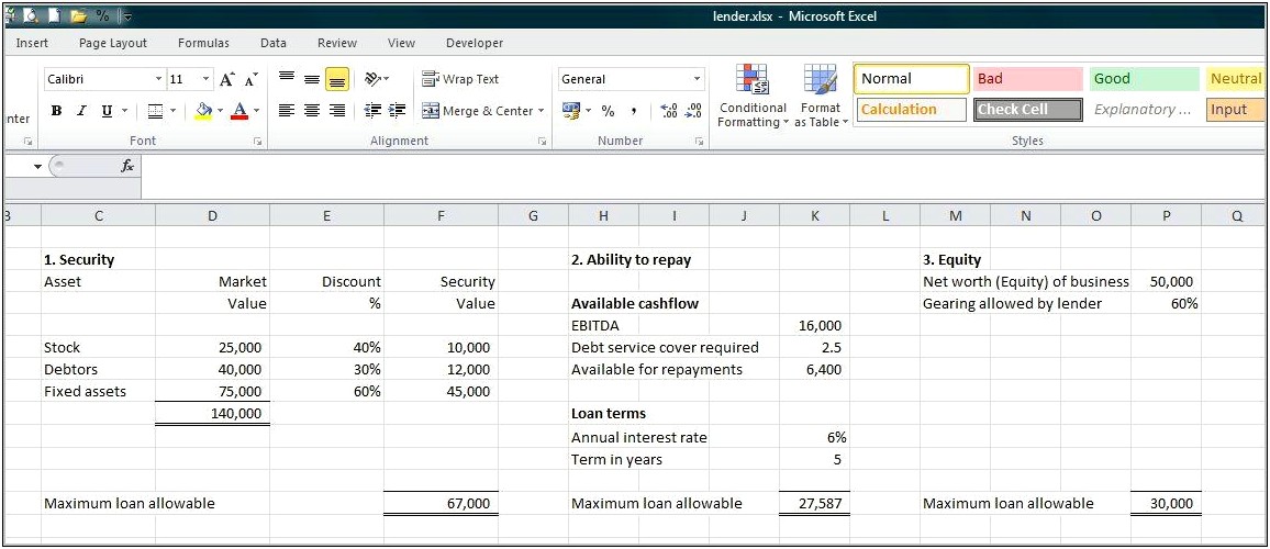 Double Entry Accounting Excel Template Free