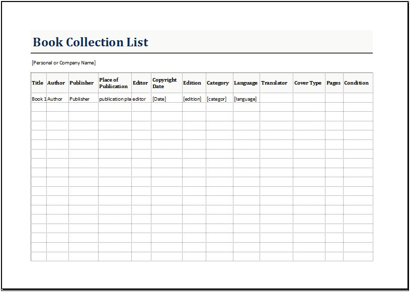 Excel Inventory List Template Free Download